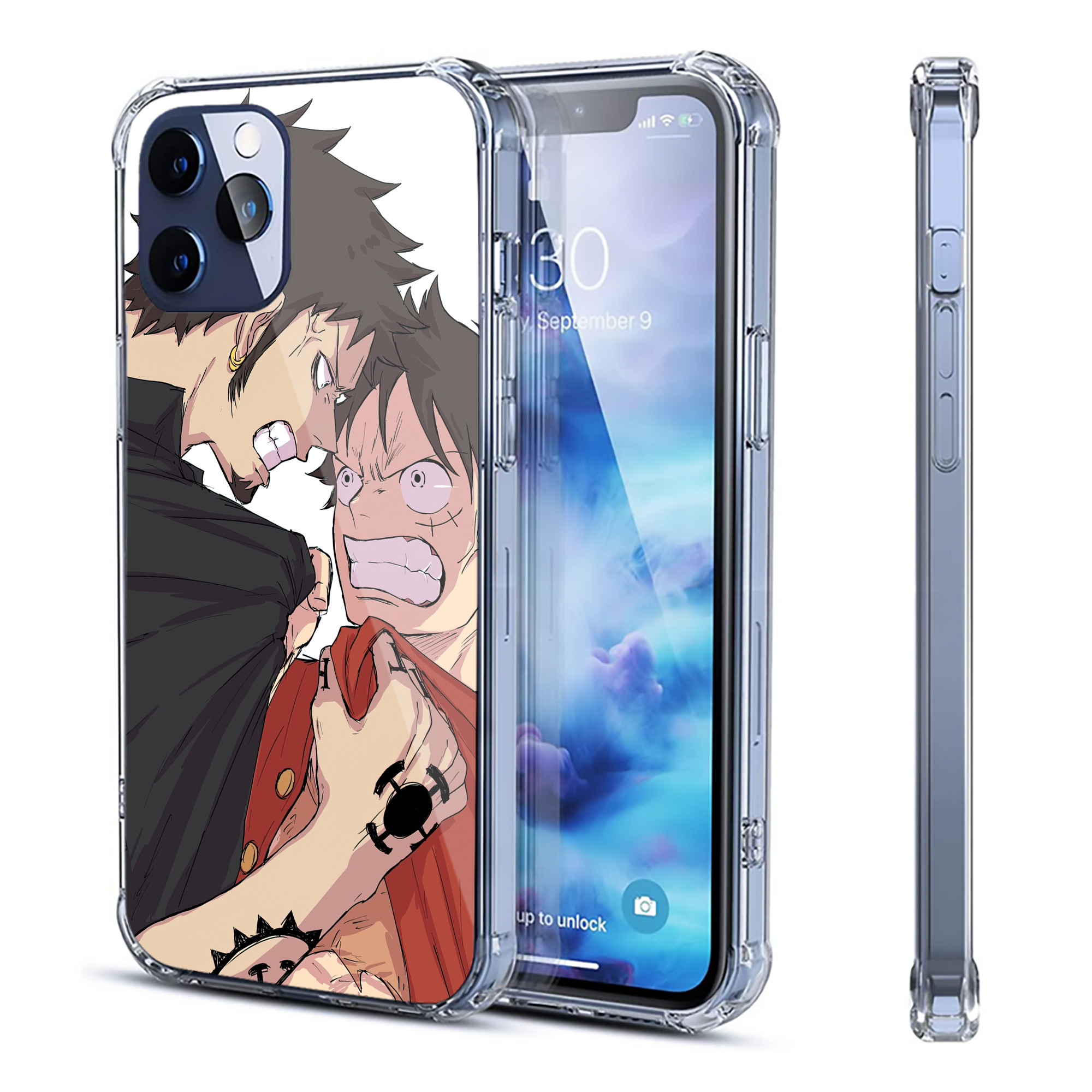 （画像用） ワンピース ONE PIECE 【iPhone 12シリーズ対応】透明スマホケース（クリアソフトケース）